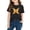 Black, variant on Back to School Teen Clothes Cute School Uniform Top Solid Color Crew Neck Shirts Cute Short Sleeve Blouse Age 3-10 Years