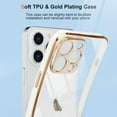 thumbnail image 2 of for iPhone 14 Pro Max Case Cute Clear Luxury Plating Bumper Slim Fit Shockproof Camera Lens Protection Soft TPU Silicone Electroplated Phone Case Cover for iPhone 14 Pro Max 6.7 inch, White, 2 of 16
