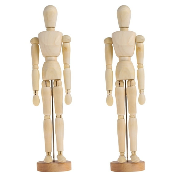 Set of 2 Skeleton Puppet Mannequin The Marionettes Mini Toys Puppets