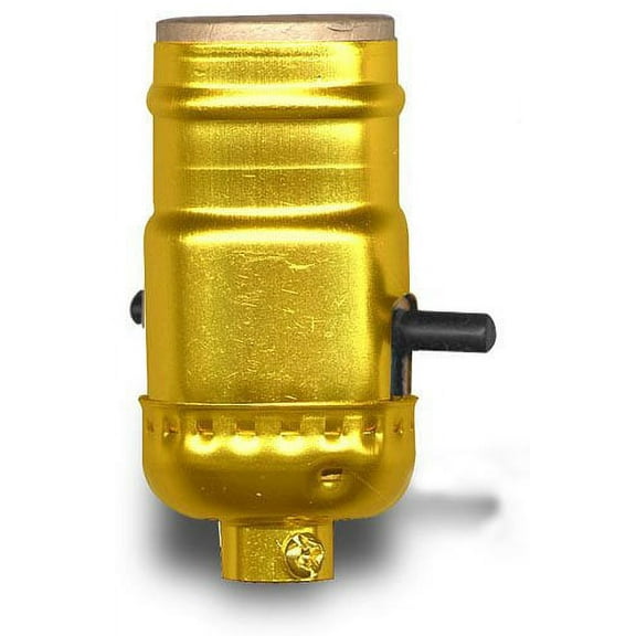 National Artcraft Standard Edison Base Lamp Socket Has Push-Thru Switch