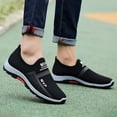 thumbnail image 1 of Zapatos de lona para hombre, de verano, transpirables, de malla, de color a juego, con boca poco profunda y pedales perezosos, 1 of 5