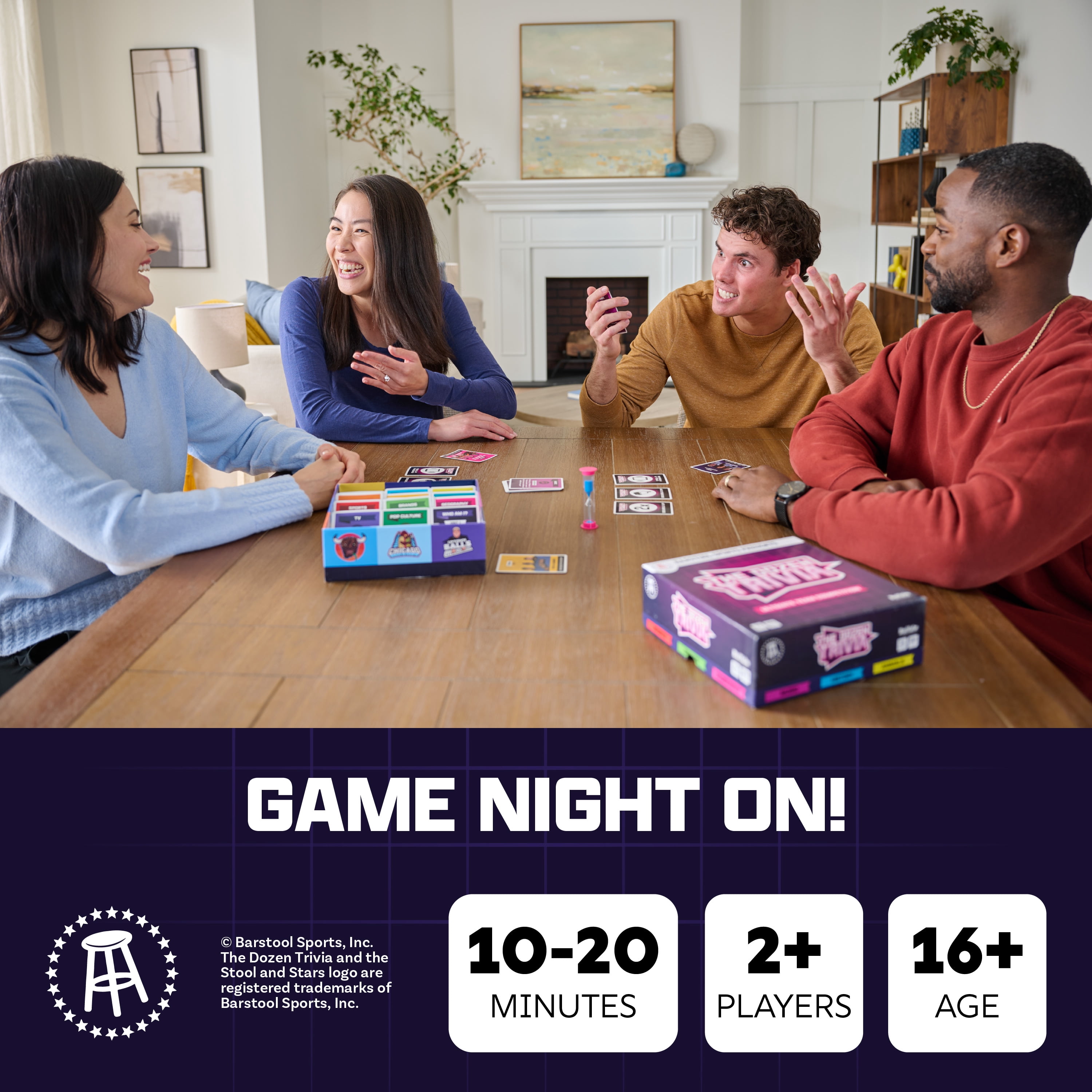 Barstool Sports The Dozen Trivia Game for Adults Ages 16 and Up by Buffalo Games (Walmart Exclusive)