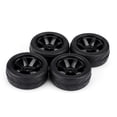 thumbnail image 2 of Juego de 4 Uds. De llantas de goma para carreras, llantas para vehículo todoterreno para pieza de coche RC 1:10 (6 agujeros), 2 of 10