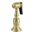 thumbnail image 1 of Kingston Brass KBSPR7 Kitchen Faucet Side Sprayer, Brushed Brass, 1 of 2