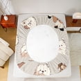 thumbnail image 5 of Homewish Boys Girls Cute Dogs Full Size Sheets 4-Piece,Cartoon Animal Breathable Bed Sheets,Kawaii Pets Lightweight Sheet Sets,Lightweight Room Decor, 5 of 7