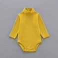 thumbnail image 2 of Diufon Newborn Baby Boy Girl Bodysuit Cotton Long Sleeve Warm Turtleneck Sweater Jumpsuit Home Crawling Romper, 2 of 7