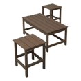 thumbnail image 1 of Paradise 3-Piece Set Outdoor Patio Adirondack Coffee Table and Square Side Table, 1 of 8