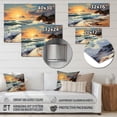 thumbnail image 4 of Designart "Golden Sands Beach Photo XVII" Nautical & Beach Metal Wall Art, 4 of 5