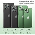 thumbnail image 2 of [2 Pack] Camera Lens Protector Compatible with iPhone13 6.1inch＆ iPhone 13mini 5.4inch [9H Premium Tempered Glass] [Anti-Scratch] [Aviation Aluminum Camera Protection][99.99% Transparency](Green), 2 of 5