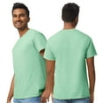 thumbnail image 3 of Gildan Unisex Heavy Short Sleeve T-Shirt 100% Cotton Classic Fit Plain Crew Neck Tee (Antique-Irish-Green, L), 3 of 6