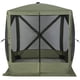 thumbnail image 4 of Costway Carpa plegable de 4 paneles para acampar, de montaje rápido, con 2 toldos parasol, color verde, 4 of 4