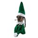 thumbnail image 2 of Snoop on The Stoop Christmas Elf Doll - Adorno de muñeca de fieltro (B verde con collar) Tmvgtek Para estrenar, 2 of 5