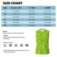 thumbnail image 6 of Haiem Men's Lime green glitter Print Tank Tops Summer Sleeveless Cut Off Workout T-Shirts Fitness Vest Athletic Undershirts-Large, 6 of 8
