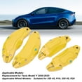 thumbnail image 4 of 4PCS Caliper Covers, 19in 20in Wheel Hub Caliper Covers , Aluminium Alloy Disc Brake Caliper Guard Protector Cover For  Model Y, 4 of 8