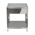 thumbnail image 6 of 20"-20" Stainless Steel Accent Table with Storage 1 Drawer, 6 of 9