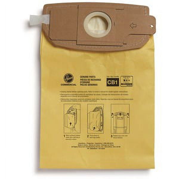 Hoover Commercial Disposable Vacuum Bags, Allergen C1, 10/Carton