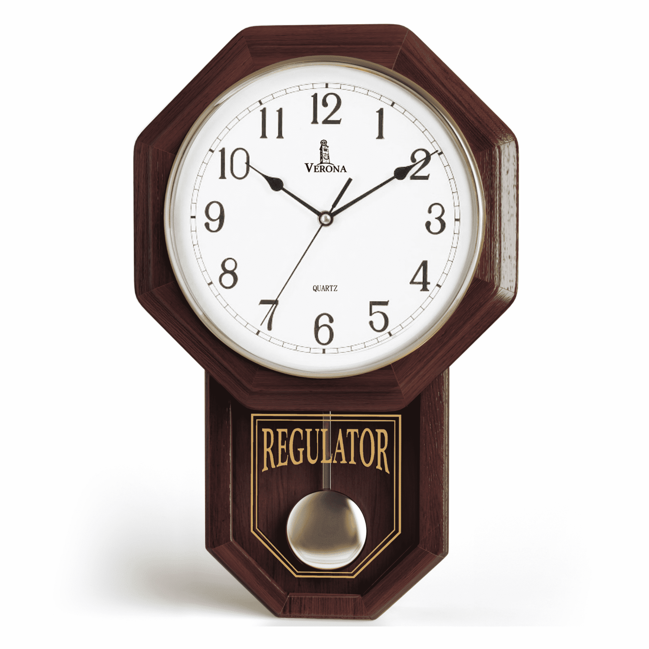 Timekeeper Essex Westminster Chime Faux Wood Hanging Wooden