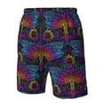 thumbnail image 6 of Uemuo Indian Mandalas Dragonfly Pattern Men's Swim Trunks Hawaiian Beach Bathing Suit Swimsuits Beach Quick-Dry Shorts with Pockets-Medium, 6 of 9