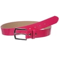 thumbnail image 2 of 1 1/2" (38 mm) Snap On Nickel Free Faux Synthetic Patent Leather Fashion Plain Belt, 2 of 2