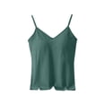 thumbnail image 2 of Vmvidoty Camisole Tops for Women Cotton Sleeveless Spaghetti Strap Tank Tops Basic Shirts Green XL, 2 of 6