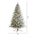 thumbnail image 3 of Nearly Natural 10ft Flocked Rock Springs Spruce Christmas Tree w/ 800 LED Lights, 3 of 8