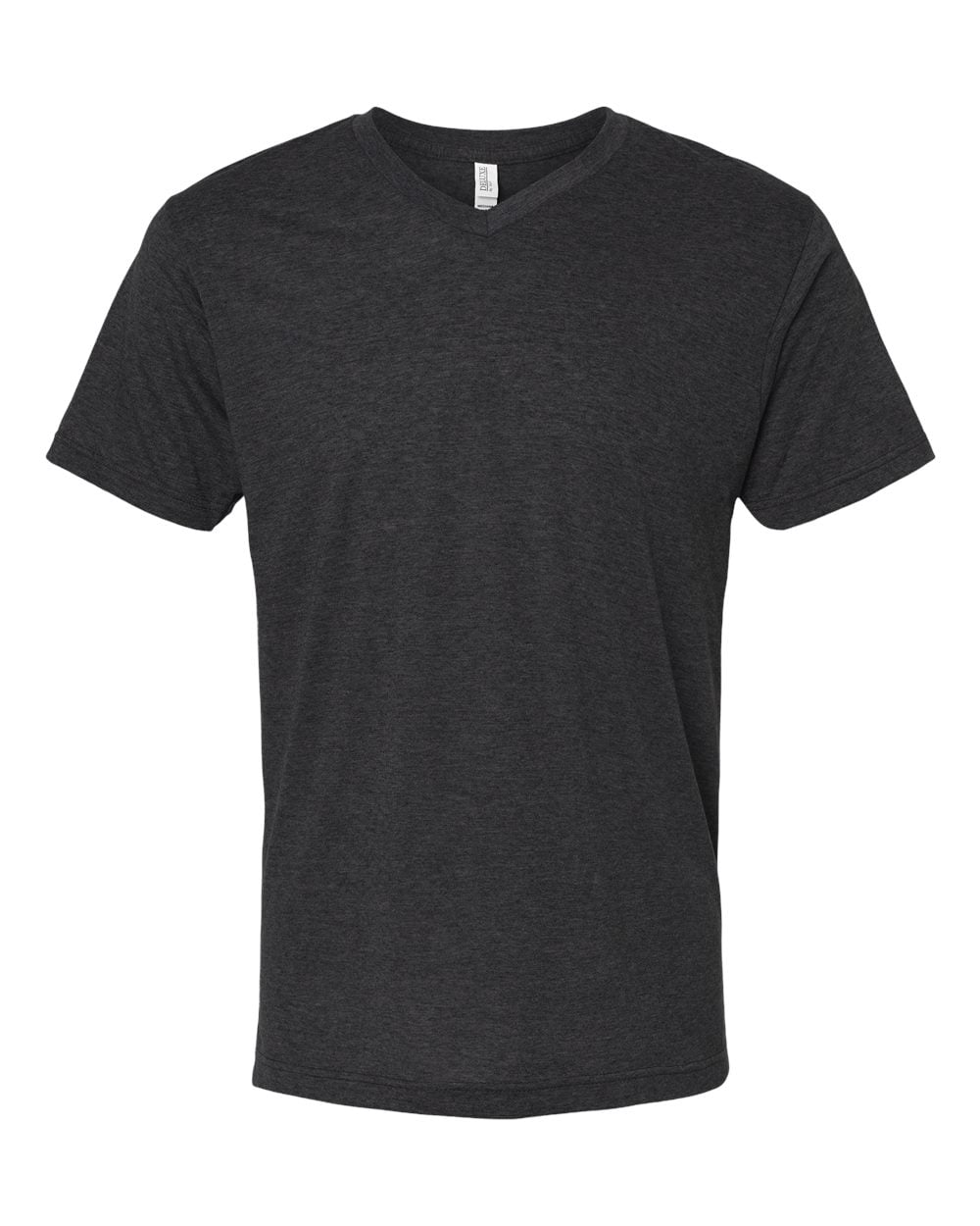 M&O 3543 T-Shirt à Col en V en Mélange de Luxe