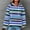Blue, variant on Hoodies for Woman Womens Hoodie Sweatshirt Long Sleeved Drawstring Pocket Pullover Print Stylish Plus Size Tops Ladies Outdoor Athletic Fall Winter Wear Blue