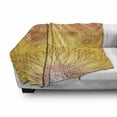 thumbnail image 3 of Botanical Soft Flannel Fleece Blanket, Sunflowers in Warm Colors Doodle Agriculture Design Blooming Plants, Cozy Plush for Indoor and Outdoor Use, 70" x 90", Orange Yellow Burgundy, by Ambesonne, 3 of 6