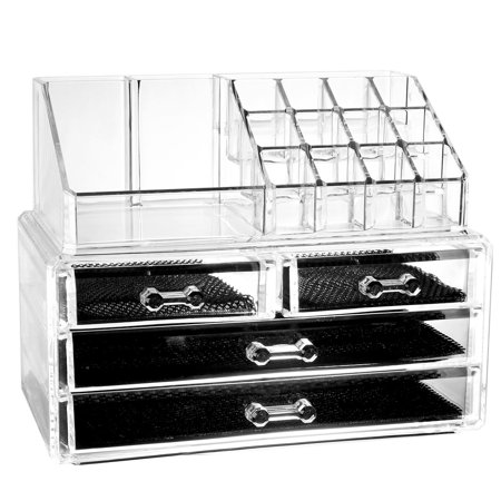 Cosmetic Clear Acrylic Lipstick Liner Jewelry Display Storage Box