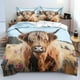 thumbnail image 1 of Funda De Edredón Flores Funda De Edredón King Chic Cattle Juegos De Cama Funny Bull Cows, 1 of 6