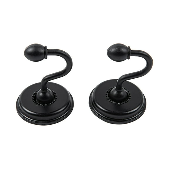 Wovilon Curtain Tie Backs,2 PCS Alloy Curtain Holdbacks Back Hooks Wall Mounted Coat Hanger Set