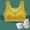 Yellow, variant on VISALY Sports Bras For Women Plus Size Sports Bra Women Ultra Thin Ice Silk Bra Comfortable Plus Size Seamless Wireless Sports Bra With Removable Pads Wireless Bras Sleep Bras Comfortable Bras Grey L