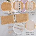 thumbnail image 4 of LinYooLi Lace Elastic Belt for Women,Adjustable Faux Leather Waist Belt,Tassel Obi Cinch Belt, 4 of 6