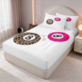 thumbnail image 3 of Erosebridal 8 Ball Zipper Full Size Comforter Sets with Fitted Sheet and 2 Pillowcases Magenta Zipper Bedding Set, Magenta White, Pink Reversible, 3 of 7