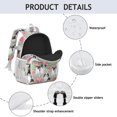 thumbnail image 4 of Shih Tzu Dog and Flower Floral Backpack for School,Cute School Bag,Schoolbag with Adjustable Shoulder Straps & Padded Back,15"x11.42"x5.5", 4 of 6