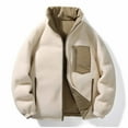 thumbnail image 4 of Abomasnow Oversized Puffer Jacket Womens Long Sleeve Fleece Lined Quilted Jacket Zip Up Warm Winter Coat Outerwear with Pockets, 4 of 4