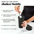 thumbnail image 4 of Fit & Fresh Shaker Bottle, Leak Proof 24 oz Sports Blender Bottle for Supplement Shakes, Black, 4 of 7