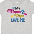 thumbnail image 4 of Inktastic My Mama and Papa Love Me with Hearts Boys or Girls Toddler T-Shirt, 4 of 5