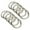 Silver, variant on 18x11x3.5mm Round Zinc Alloy Spring Gate O Ring Snap Clip Buckle, Gold 10 Pack