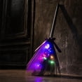 thumbnail image 6 of Dpityserensio Fall Decor Halloween Witch With String Lights Removable Riding Broomstick Prop With Web Decor Kids Witch Accessory For Party, 6 of 9