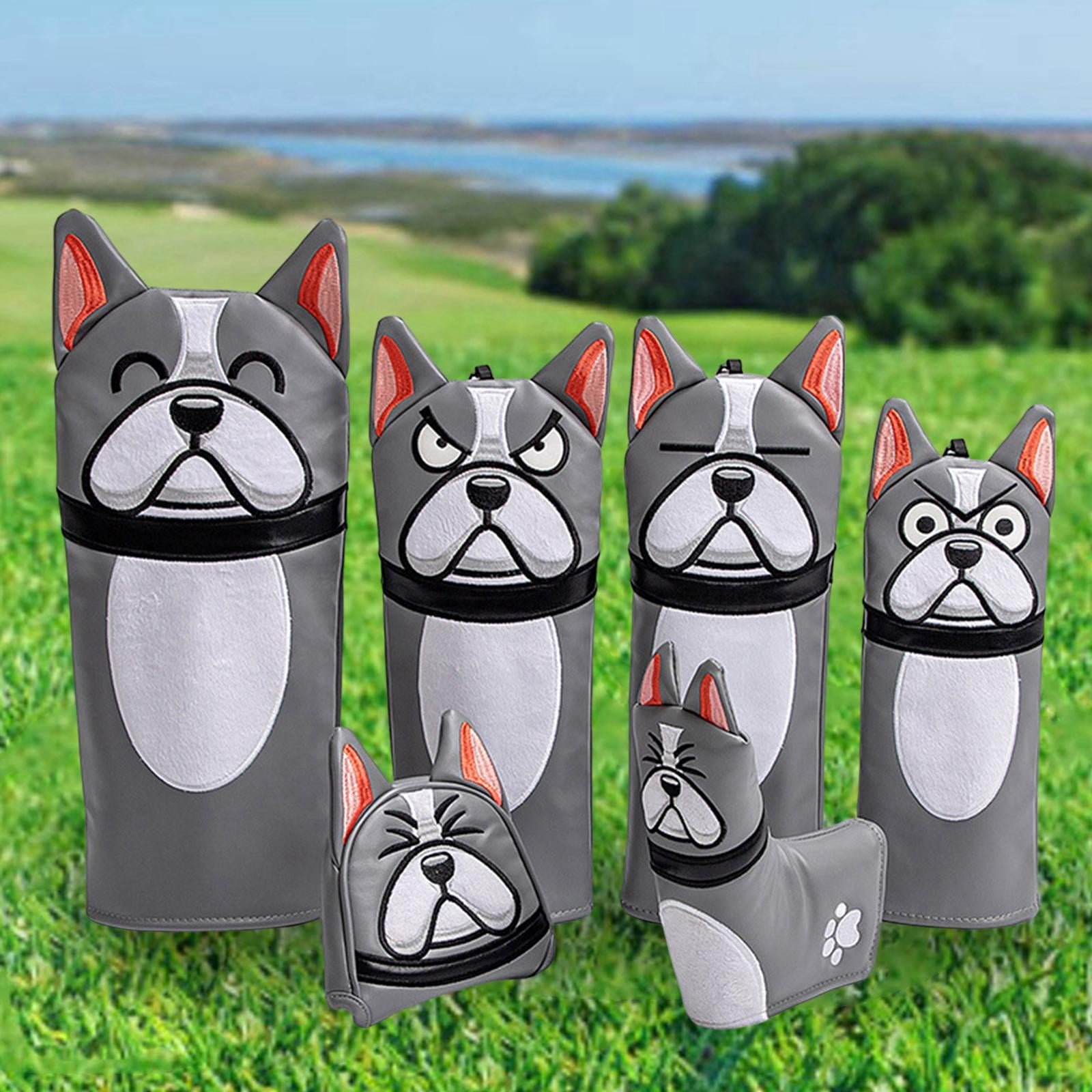 harayaa Golf Club Headcovers Equipment PU Lightweight Golf Wood Head Covers for Practice 6Pcs