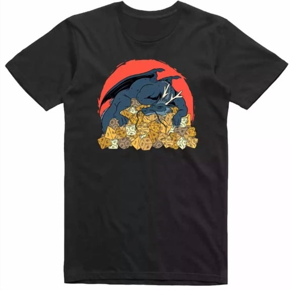 CLASSIC T Shirt Mens RPG Dice Dungeons Dragons Role Playing Regular Fit Tee