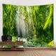 thumbnail image 1 of Tapicería de pared con paisaje verde y cascada, 200 x 150 cm, microtela, 1 of 1
