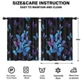 thumbnail image 2 of Blackout Kids Curtains,Black Blue Purple Butterfly Pattern Childrens Insulated Curtains Set Of 2,Bedroom Essentials,Toddler Room Decor 42"x54", 2 of 5
