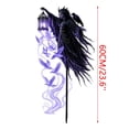 thumbnail image 6 of Lypsnake Spirit Witch Glowing Garden Yard Stake Light, Crow Lantern with Purple Ghost Bird Light Effect, Gothic Witch Outdoor Lawn Stake Decor for Halloween Pathway Haunted House Party, 6 of 7
