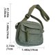 thumbnail image 3 of Bolso de hombro de pana con cremallera para mujer, color militar verde, 3 of 8