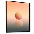thumbnail image 2 of Designart "Cosmic Harmony Of The Peach Pluto" Our Solar System Floater Framed Canvas Wall Art, 2 of 5