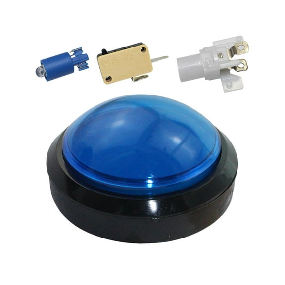 100mm LED Push Button, Accessories for Arcade Machine s Parts Replaces , Blue