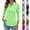11# Green, variant on Summer Shirts for Women 2026 Trendy 3/4 Sleeve V Neck Solid Elegant Tops Going Out Collar Spring Blouse Gift Shirts Light Purple XXL