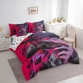 thumbnail image 3 of Castle Fairy Anime Girl Twin Bedding Sets,Black Red Gamepads Bedding Comforter Set, 3 of 8